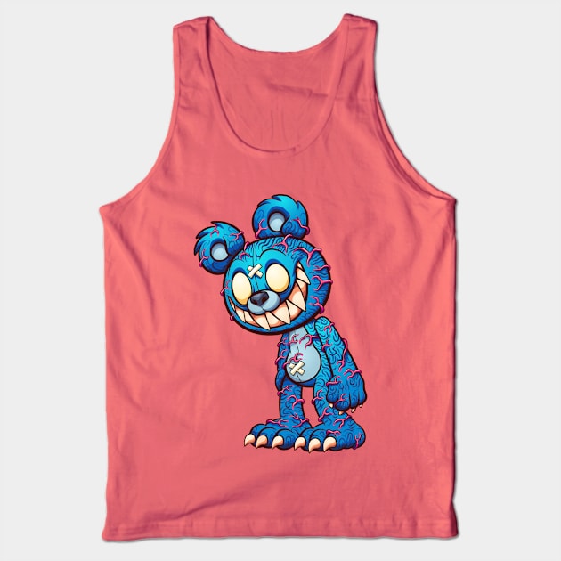 Scary Teddy Tank Top by machmigo